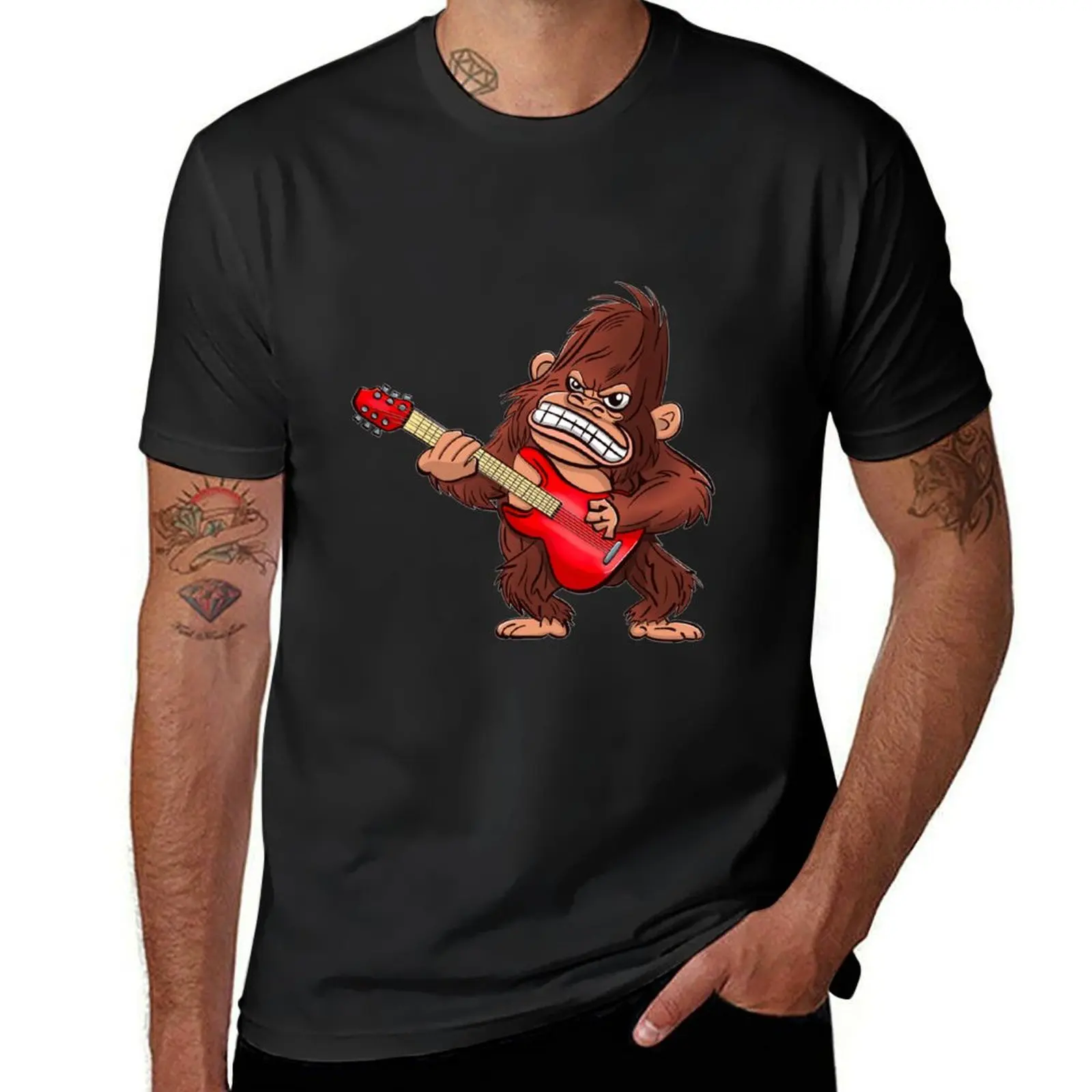 Cornelius the Rocking Ape T-Shirt oversized sweat t shirts for men cotton