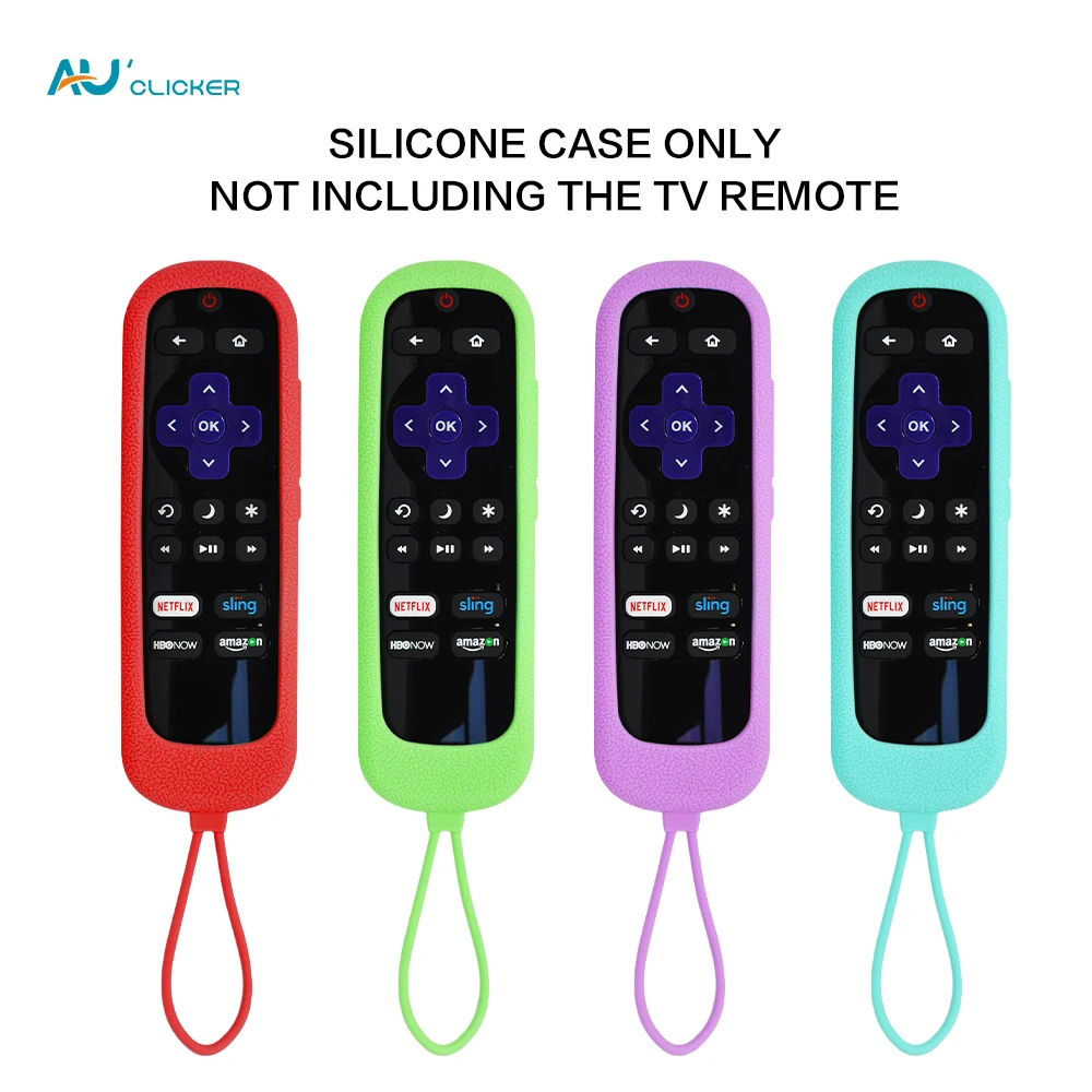 Roku Remote Case for TCL Roku TV Steaming Stick Express Silicone Protective Replacement Skin Glow in the Dark