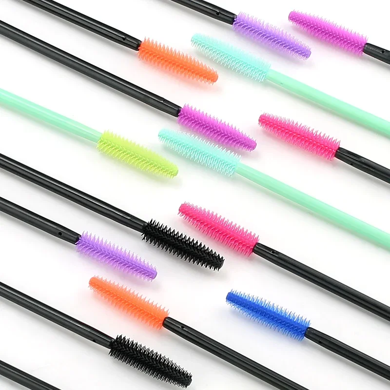 Einweg Silikon Gel Wimpern Pinsel Kamm Mascara Wands Auge Wimpern Verlängerung Werkzeug Professionelle Schönheit Make-Up-Tool Für Frauen