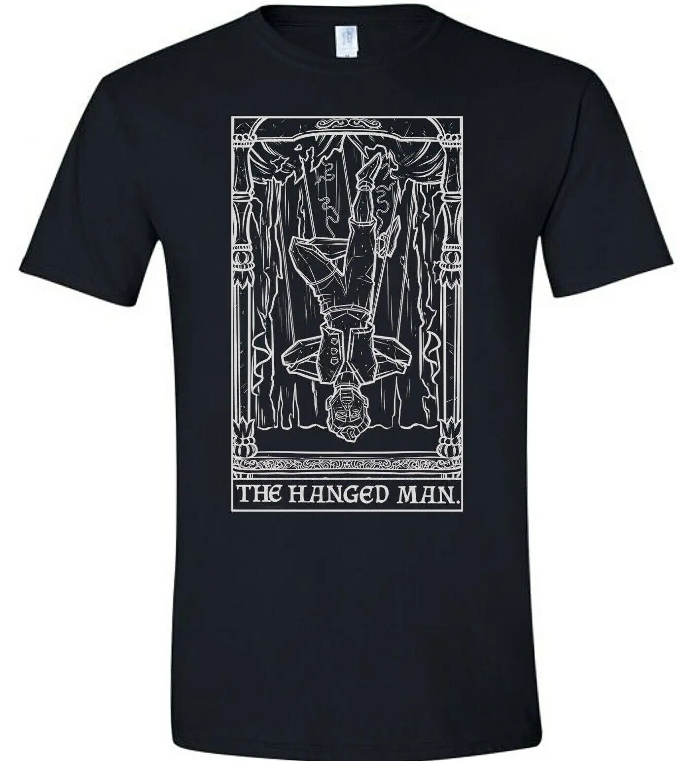 the Hanged Man Tarot Card Shirt Horror Marionette Gothic Halloween Puppet Tshirt