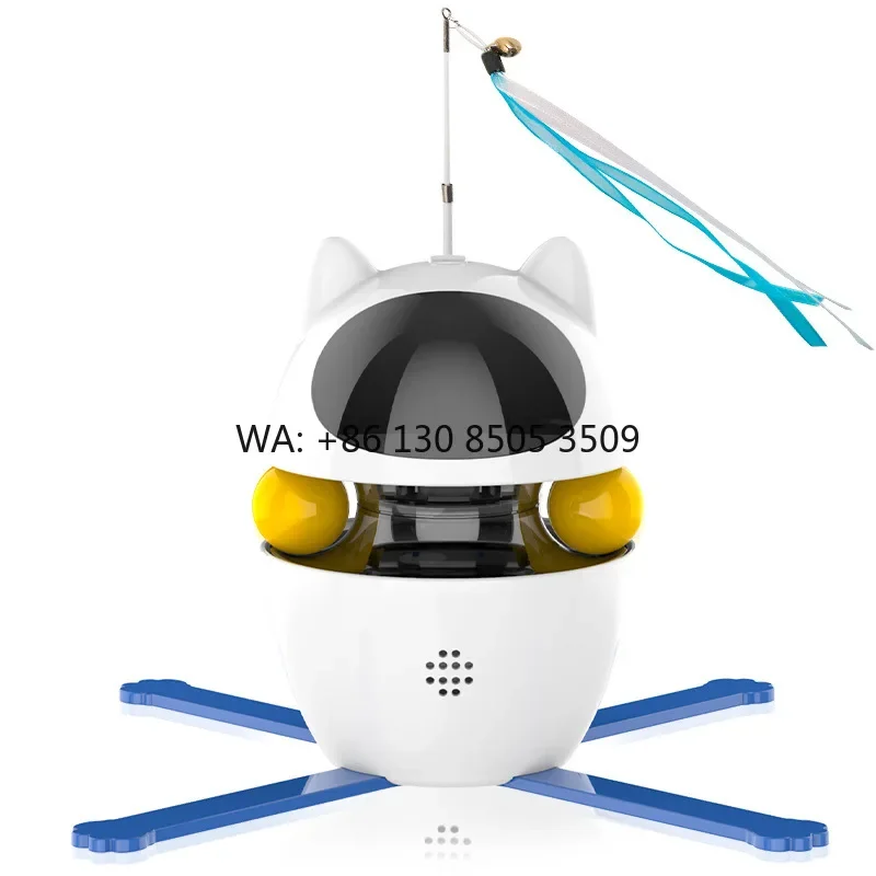 

Pet Camera Robot 4MP Pet Companion Camera Two-way Audio 2.4g Wifi Cat Robot Toy Pet Camera Monitors for Cats Dogs