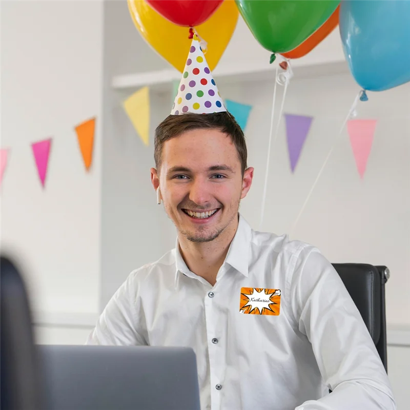 

250 шт./рулон, наклейки с именем, 6 цветов, 250 этикеток, наклейки для офиса, встреч, школы, учителей, тематической вечеринки и рассылки