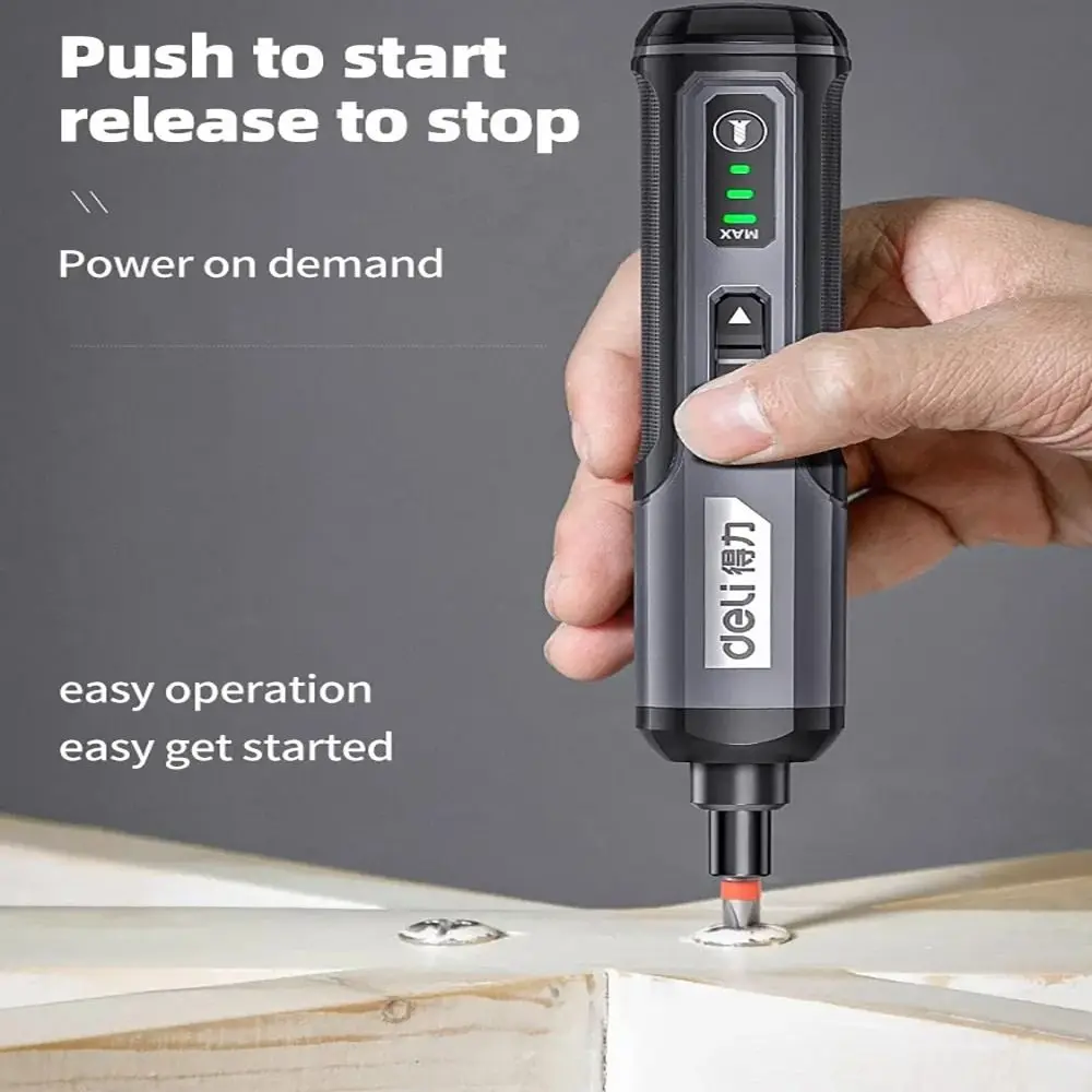 

4V Mini Electrical Screwdriver Set Portable LED Kit Smart Cordless Electric Screwdrivers USB Rechargeable Hand Drill Tools