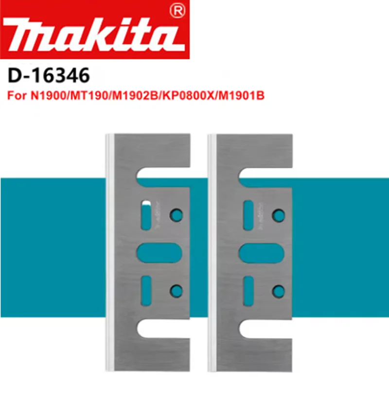 

Нож для деревообрабатывающего станка Makita D-16346, запчасти для электрического рубанка, 82 мм, универсальный нож для моделей N1900, M1902B, KP0800X, M1901B