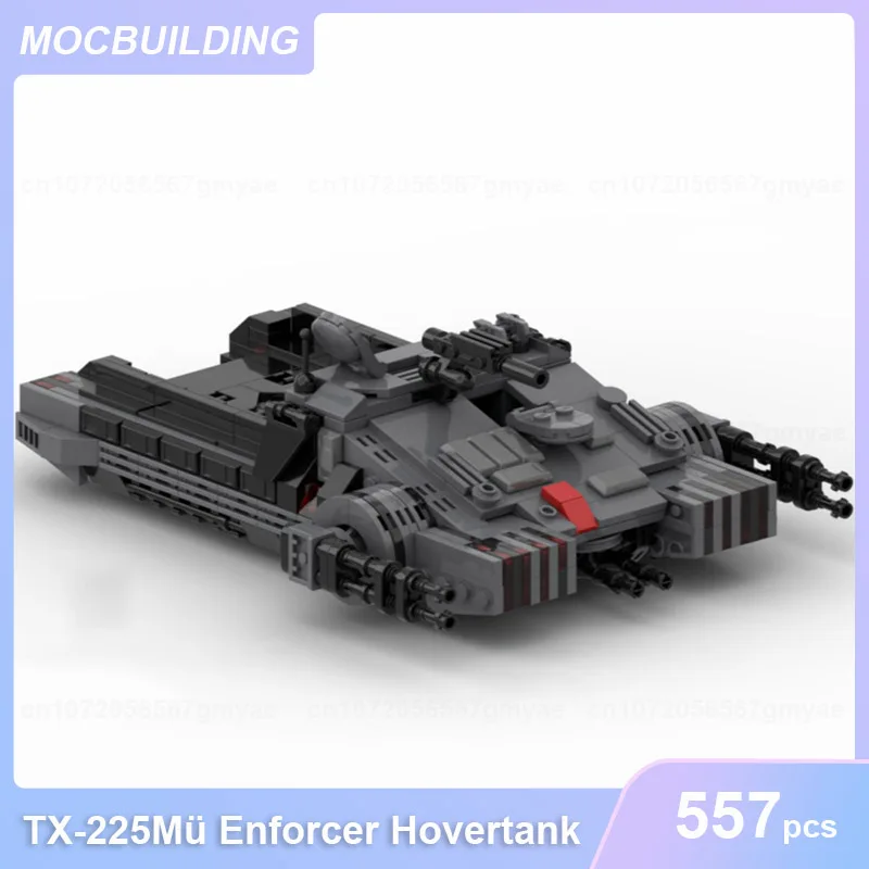 TX-225Mü Enforcer Hovertank Model MOC Building Blocks DIY Assemble Bricks Educational Collection Xmas Display Toys Gifts 557PCS