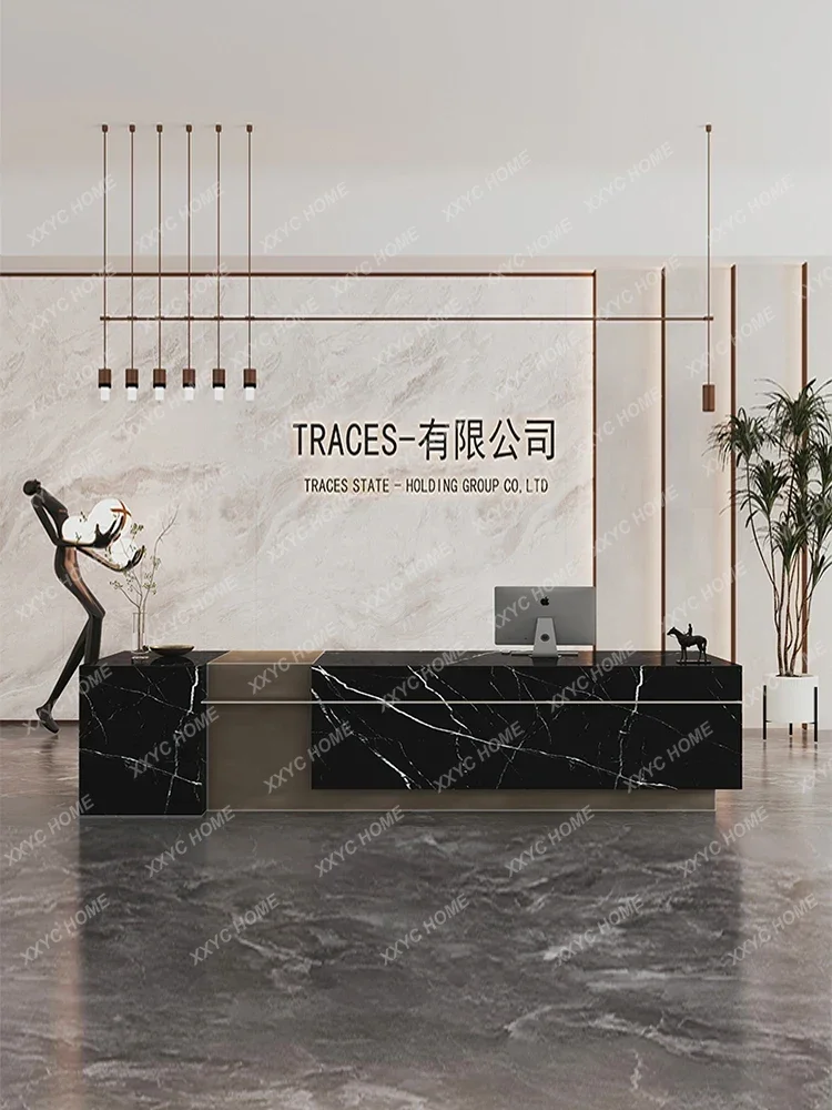 X-S  High-end slate marble company, reception desk training institution, hotel lobby sales office, bar table
