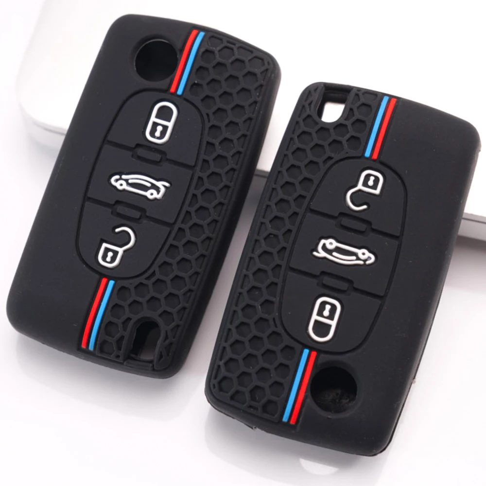 Key Fob Case For Peugeot 107 206 207 307 308 407 607 807 3008 5008 Partner Expert For Citroen C2 C3 C4 C5 C6 C8 C3 Picasso
