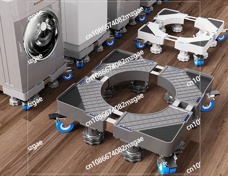 Washing Machine  Base, Automatic Mobile Universal Wheel Heightening Bracket, Drum Wave Wheel Shock Absorption Rack