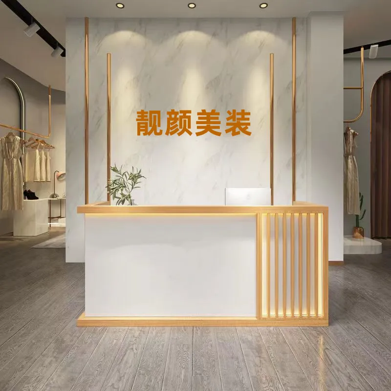 

Retro new Chinese-style Reception Desks homestay high-end Reception Desksbarber beauty Office Furniture Военное дело ZY40JDT