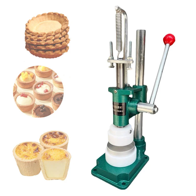 Manual Egg Tart Crust Presser Machine Dessert Pudding Cup Cake Forming Machine Egg Tart Shell Press Machine
