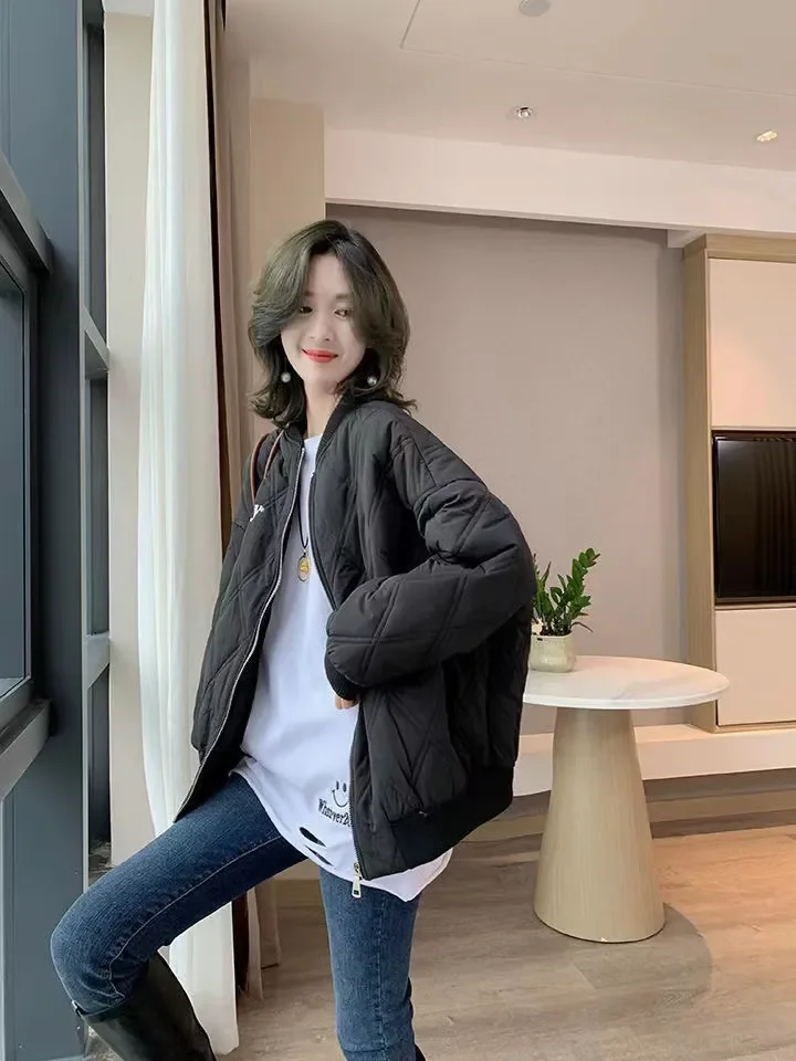 

Женское хлопковое пальто-манто с вышивкой, круглый, теплый, с ромбовидным узором, универсальный дизайн, зимний новый топ Long Sve