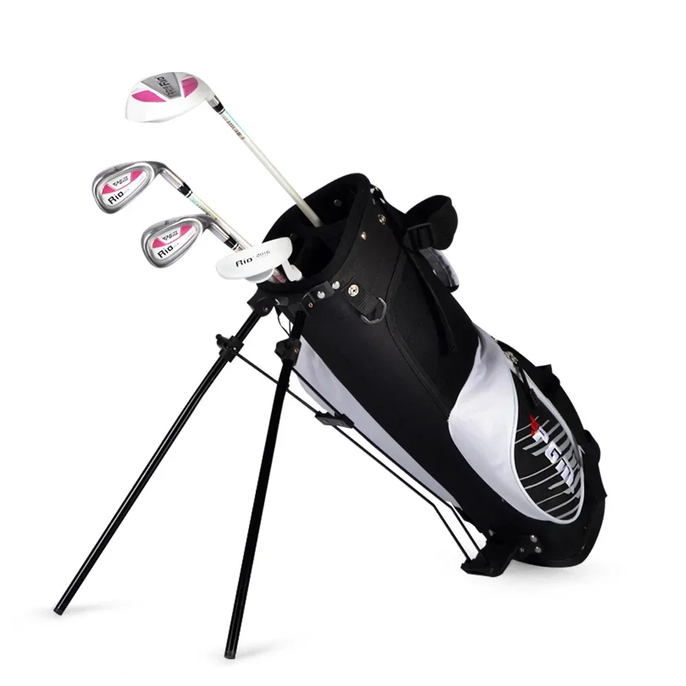 pgm-junior-kids-golf-bag-portable-golf-rack-stand-bag-light-golf-club-set-bag-can-accommodate-sports-travel-bags