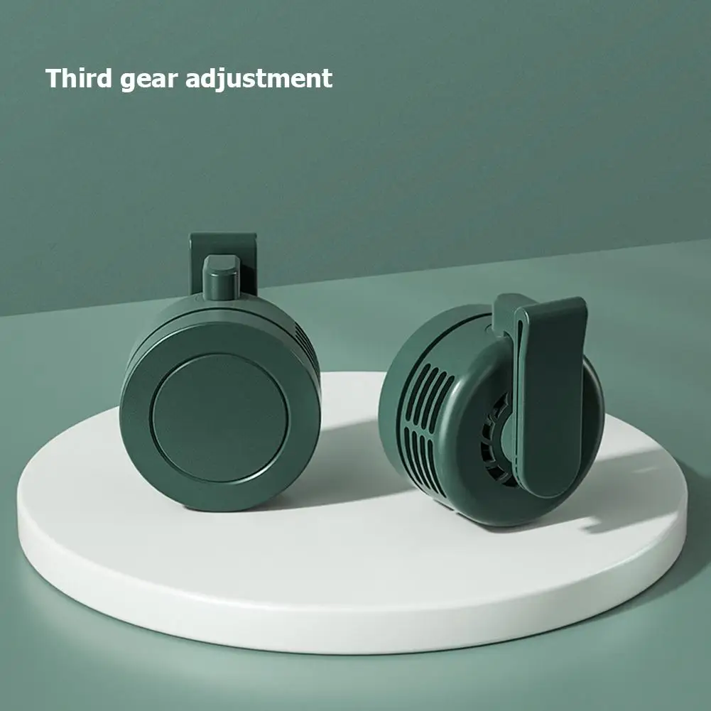 Hanging Neck Waist Fan 3 Speeds Electric Air Cooling Fan USB Charging Bladeless Hanging Fan 900mAh for Outdoor Home Working