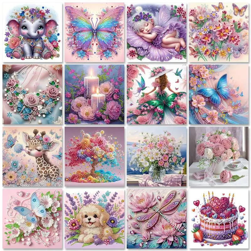 

30*30cm 5D DIY Partial Special Shaped Drill Diamond Painting Kit Animal Decor Art Drill Diamond Embroidery Crafts Home Decor