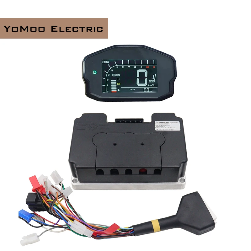 Powerful Fardriver ND96680 72V-96V DC 330A 5KW 8KW BLDC Sine Wave Motor Controller With DKD Display For Electric Motorcycles