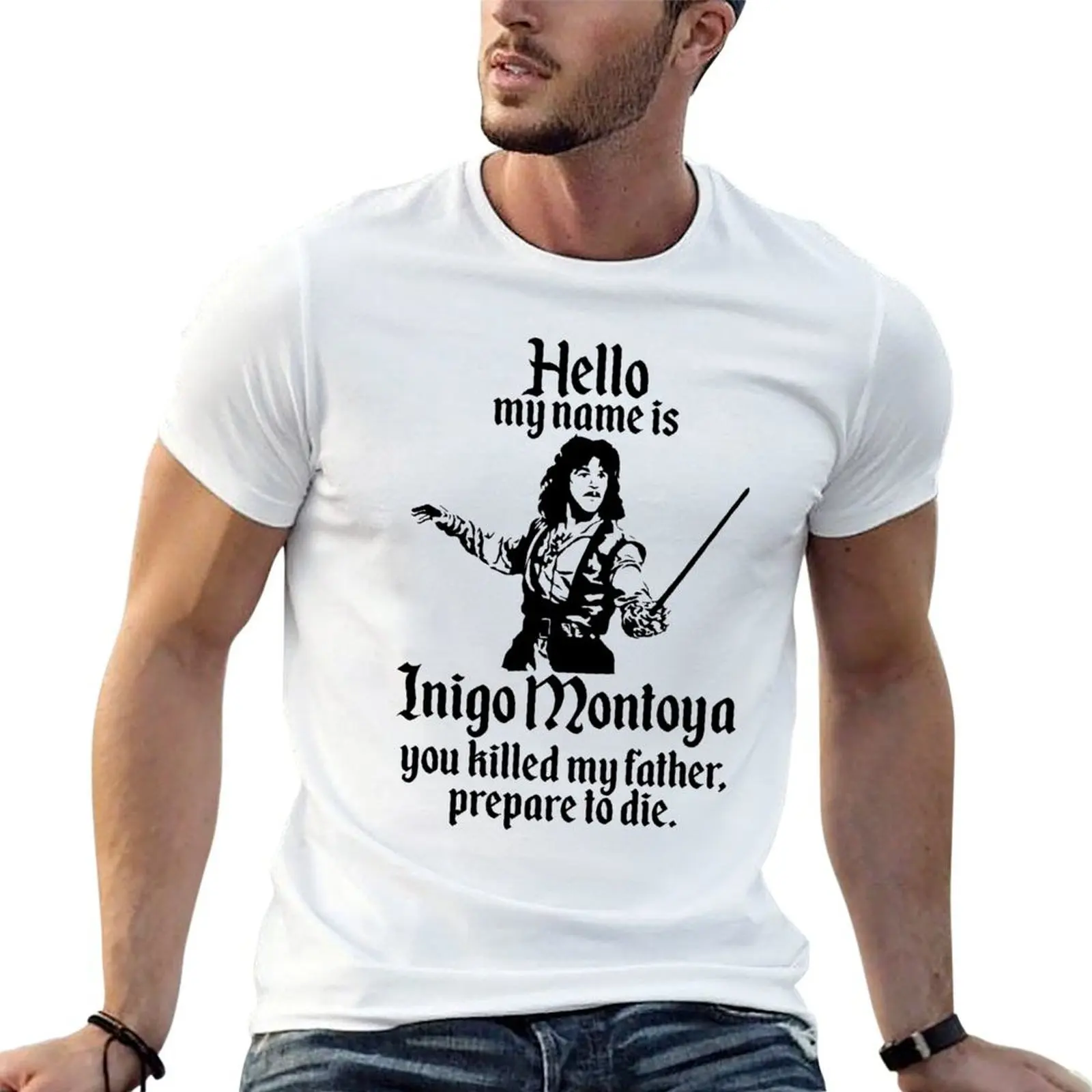 

with man t Hello Inigo man shirts my name shirt is funny t Montoya t shirts T-Shirt for prints