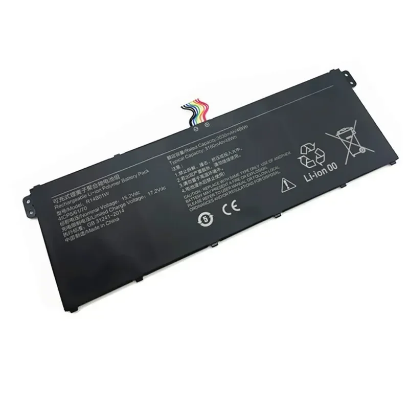 15.2V 48Wh 3220mAh Laptop Battery R14B01W For Xiaomi RedmiBook 14 16 XMA1901-AA/AG R14B01W Notebook