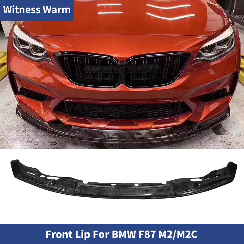 M2 Carbon Fiber Front Bumper Lip Chin Spoiler for Bmw F87 M2 Front Splitter Mtc Style Only 2015-up