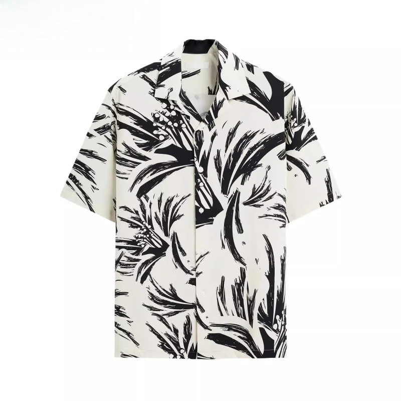 

Новые летние мужские свободные удобные эластичные ор Sve с принтом и боковым разрезом irt Faionable Casual Regular Fit Youth irt