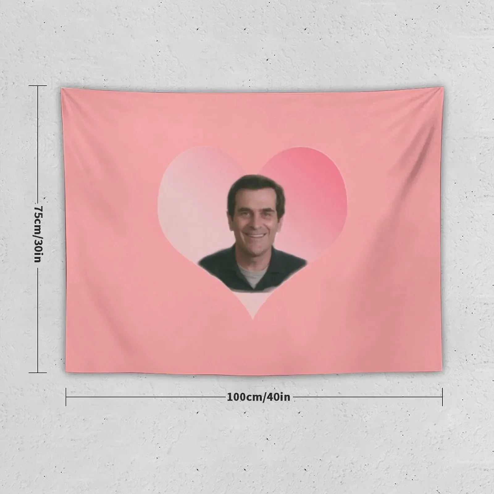 Modern Family Phil Dunphy heart Tapestry Room Design Wall Art Tapestry