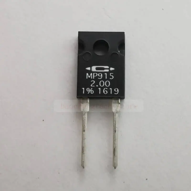 MP915-2.00-1％ Power Film Resistors Non-Inductive 2 OHM 15 Watts 1% Exposed Ceramic Heat Dissipating Mounting Surface mp915