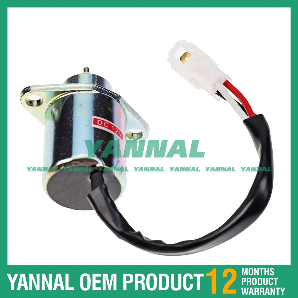 

1-year warranty For Bobcat Loader B100 B200 B250 12V Fuel Shutdown Solenoid 6680532