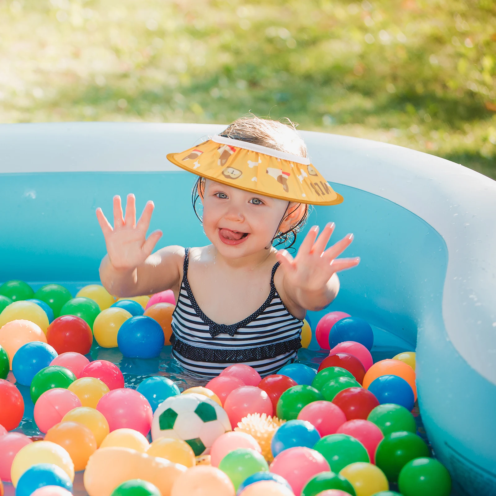

Baby Shower Cap Waterproof EVA Kids Bathing Orange Infant Toddler Cartoon Hair Wash Shampoo Visor Hat Baby Shampoo Caps Children
