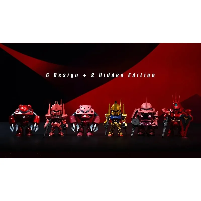 

Original Bandai QMSV MINI Char's Sazabi Gundam Blind Box Figure Mobile Suit Gundam Collectible Exquisite gifts for friends