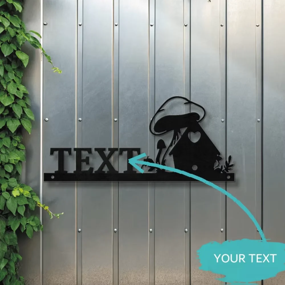 

Distinctive Customizable Wall Plaque. Metal, House Number, Sturdy Outdoor Garden Lawn, Power - Free.