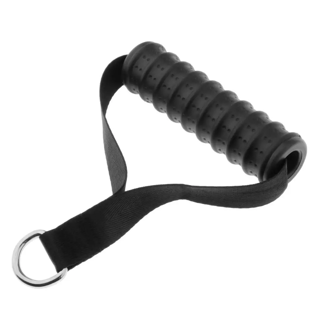 Durable Resistance Band Handle Stirrup Strap Foam Grip Pulley Bodybuilding Accessories for Home Gym LAT Pulldown