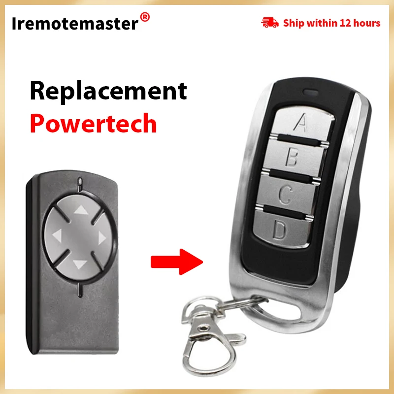 

For Powertech Remote Control Electronic Gate Control Rolling Code 433MHZ PR-2 4-Channel Powertech Transmitter