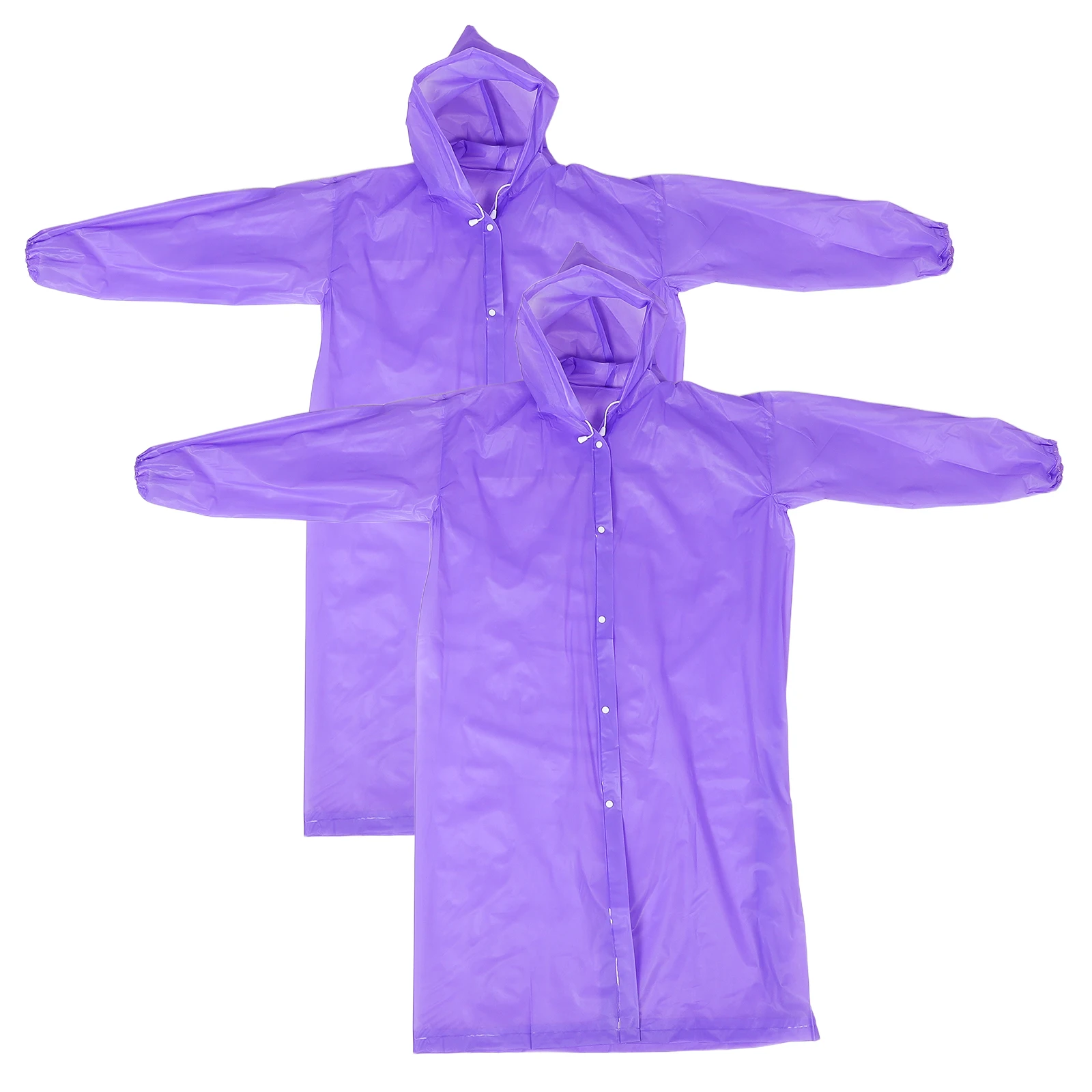 

2 Pcs Raincoat Emergency Poncho Gear Adult Ponchos Eva Protection Reusable Raincoats