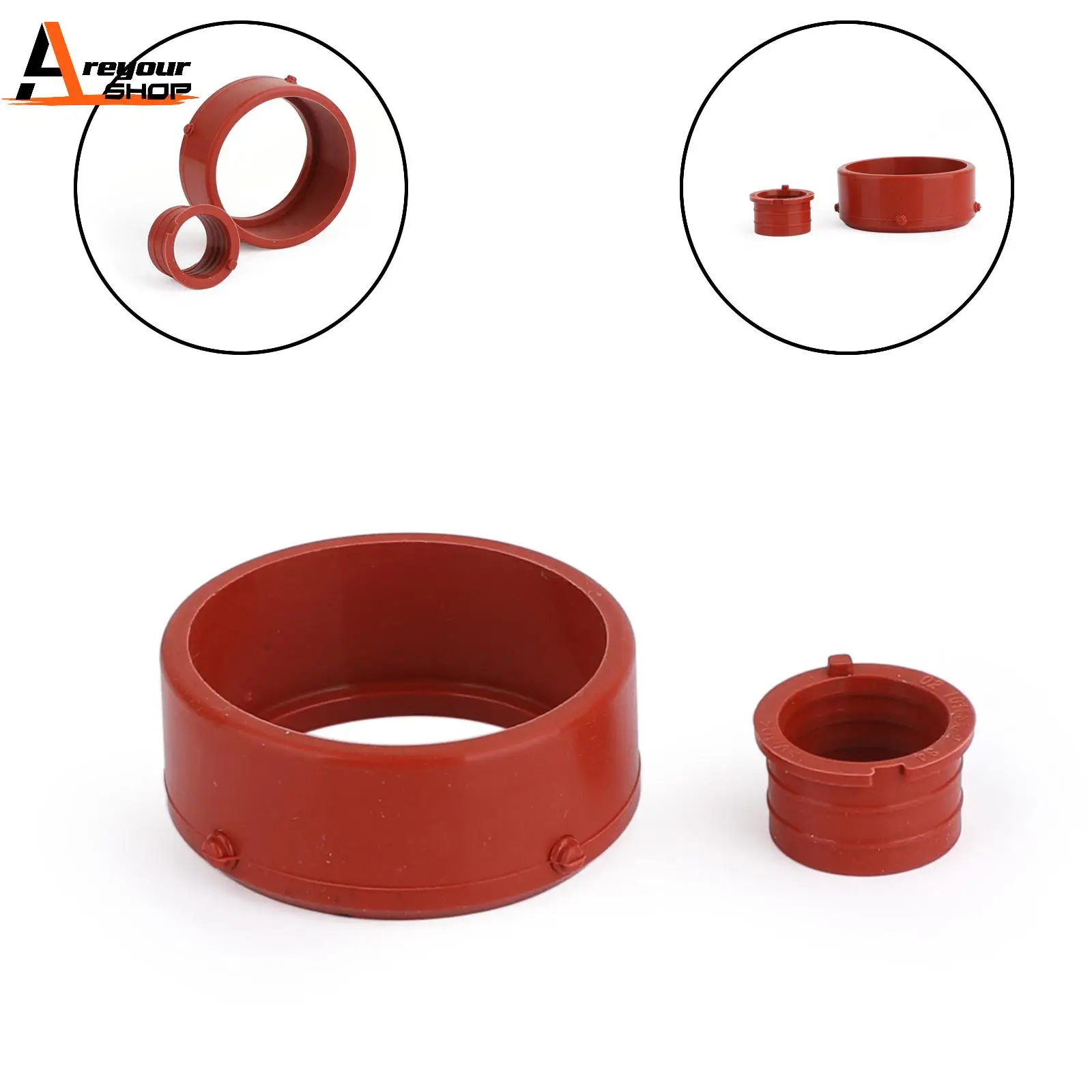 Areyourshop 2PCS Engine Breather Turbo Intake Seal Kit Fit For Mercedes OM642 Engines 6420940080 6420940580 Car Accessories