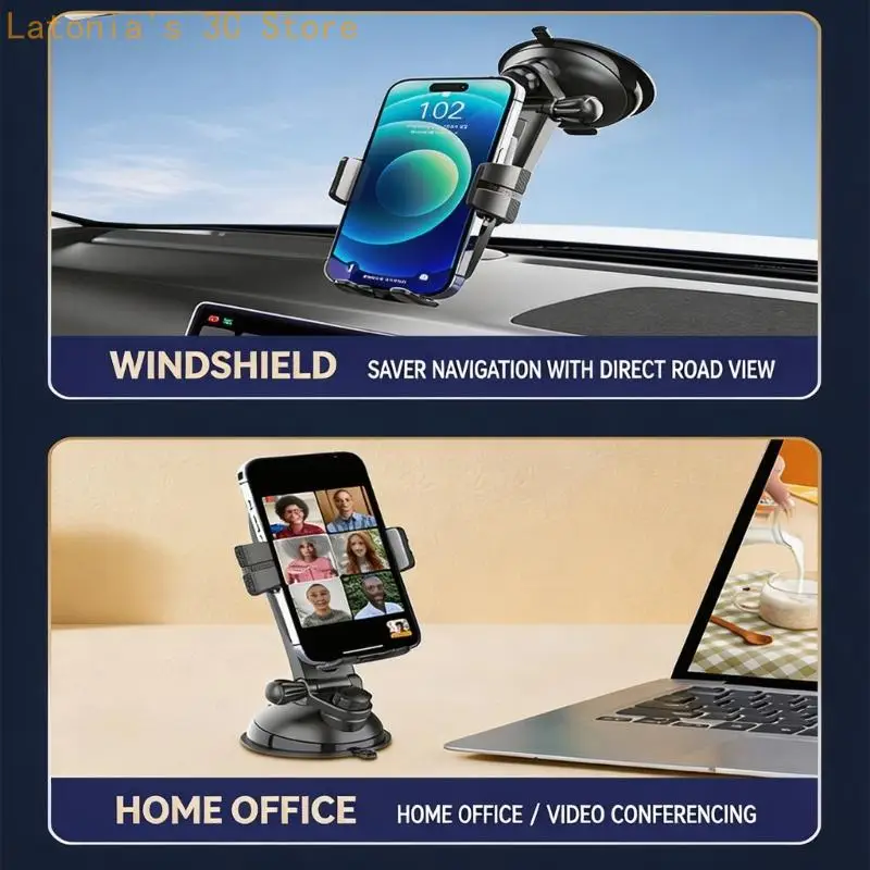 Universal Auto Boote Saugnapf Telefon Halterung Ständer Halter mit 360 Rotierenden X3UB – Detail 2