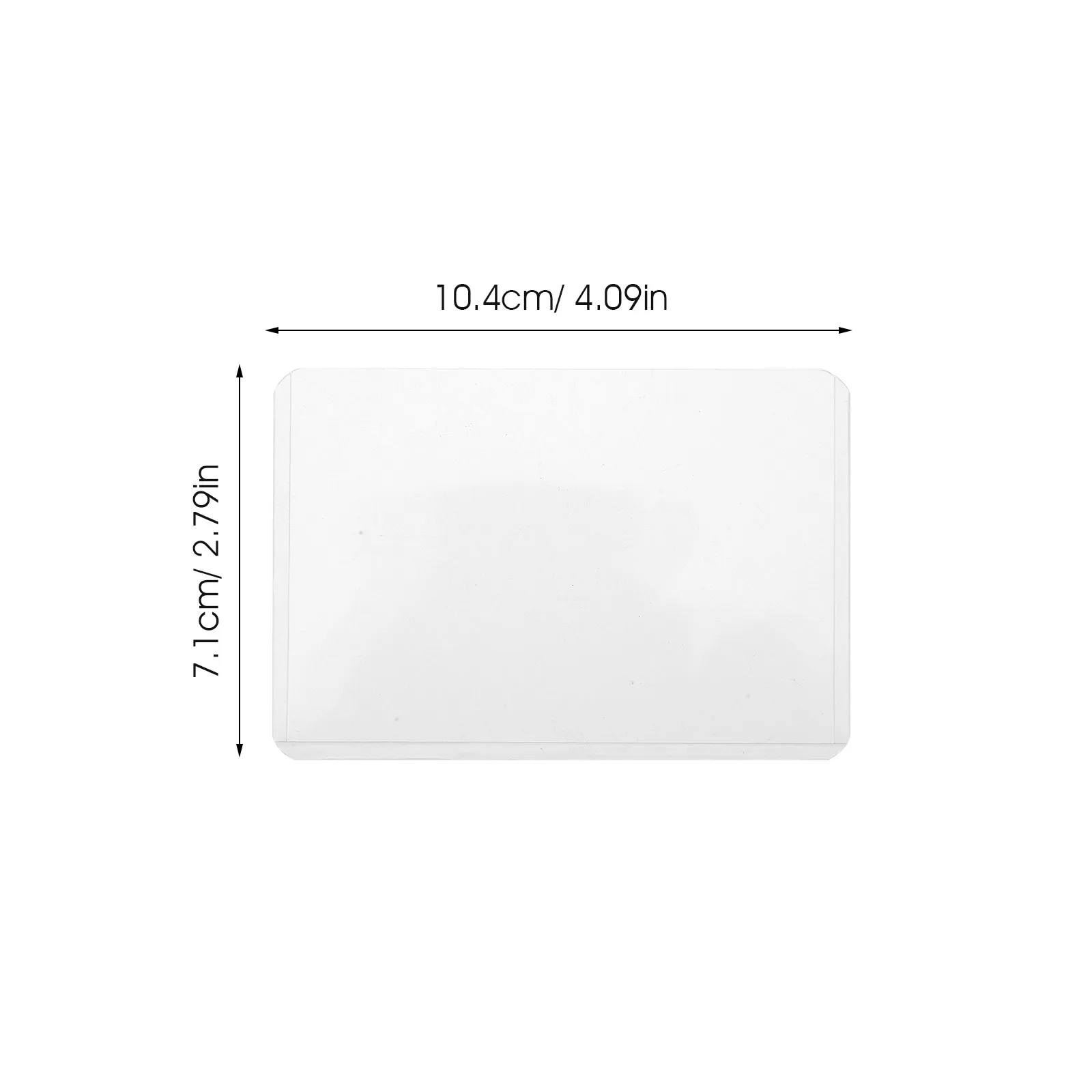 25Pcs Transparent PVC Card Sleeves Robust Hard Card Protectors Ideal for Baseball Game Trading Cards Storage