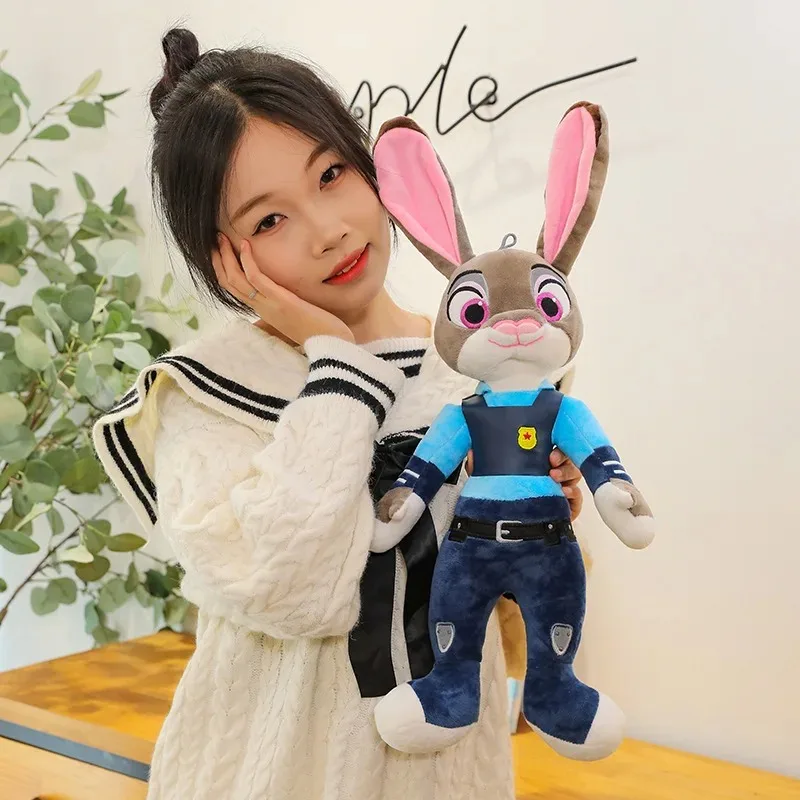 40Cm Disney Zootopia Character Nick Wilde Judy Hopps Cartoon Cute Toy Doll Model Birthday Christmas Gift for Children Friends