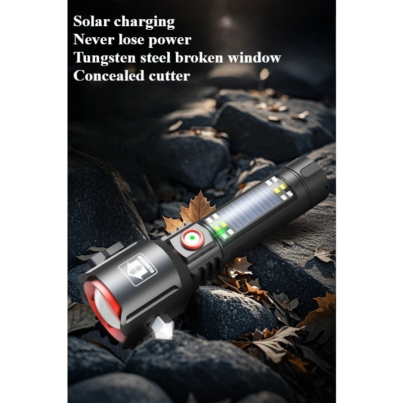 Powerful LED Flashlight Waterproof Torch Zoomable Flashlight Camping Flashlight USB Rechargeable Flashlights