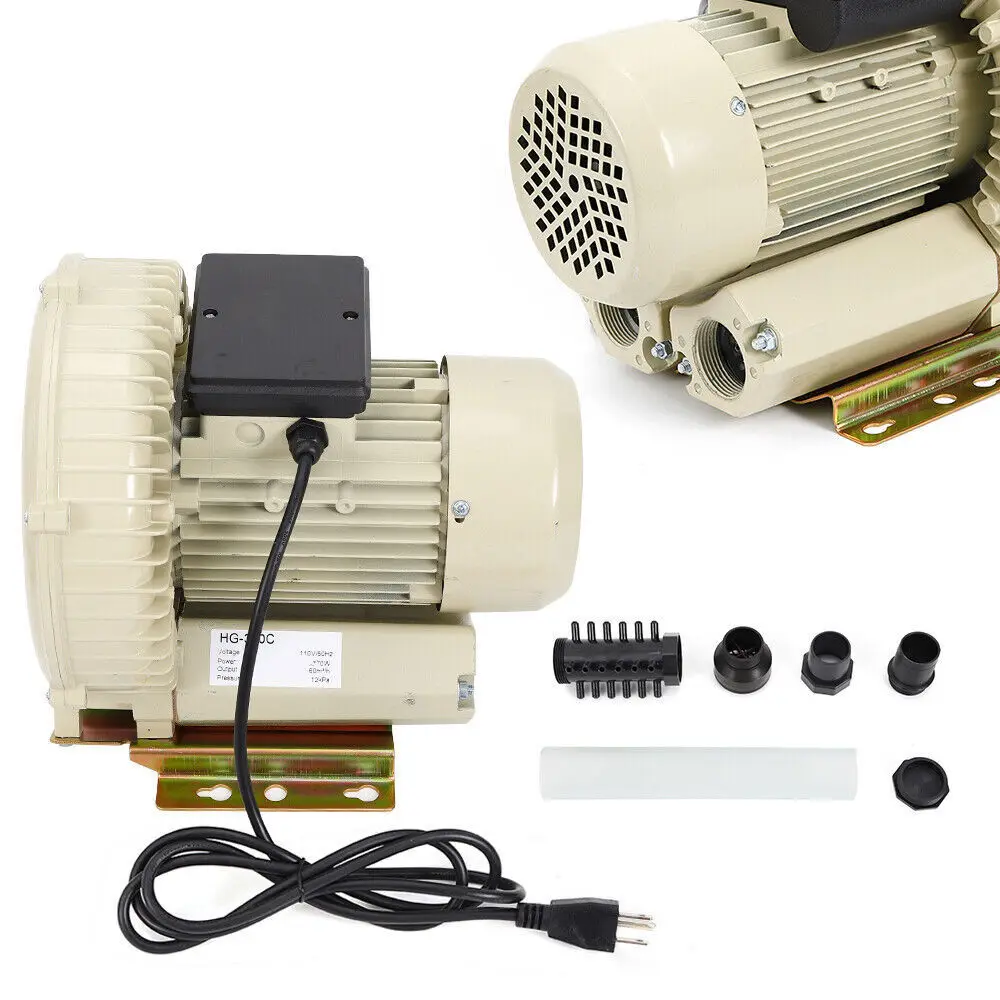 

110V Industrial Fish Pond Tank Air Pump Blower Oxygen Aerator 370W 12kpa Durable