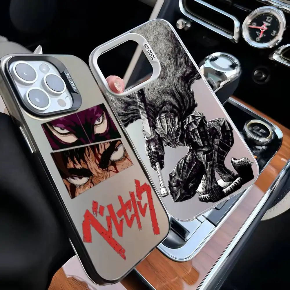 

JAPAN B-Berserk G-Guts ANIME Phone Case For iPhone 16,15,14,13,12,11,Mini,Pro,MAX White Matte Shockproof Cover