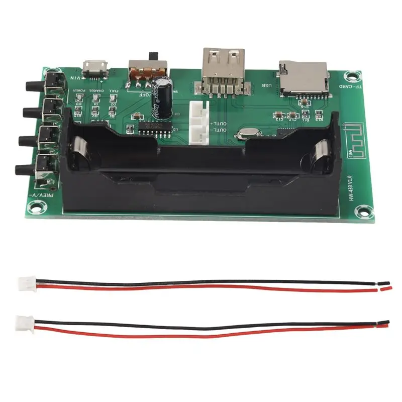 

A28Q-XH-A150 Lithium Battery Bluetooth Digital Power Amplifier Board 5W+5W Mouth Power DIY Small Speaker Rechargeable For Androi