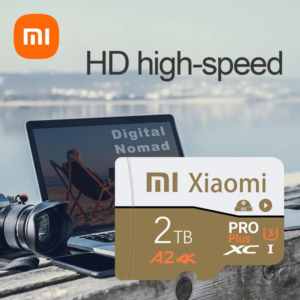 XIAOMI-tarjeta De Memoria Micro V60 SD/TF De 2TB, Clase 10 De alta velocidad, 512GB, almacenamiento De datos para teléfono/cámara/juegos