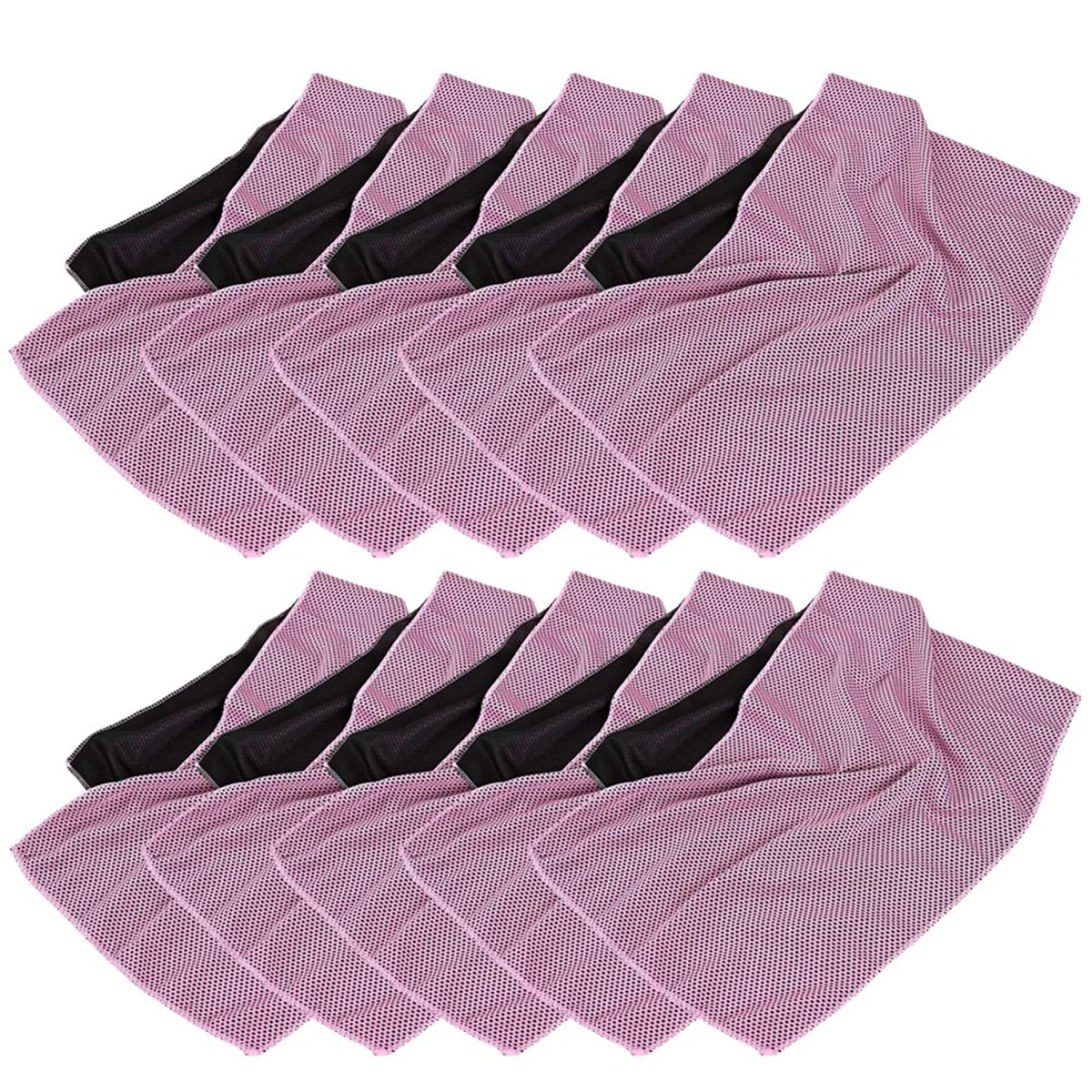 Pink Cold-Feeling Sports Towel, Quick-Drying, Outdoor Cooling, Cold Towel, Fitness and Running Sweat-Wiping Ice