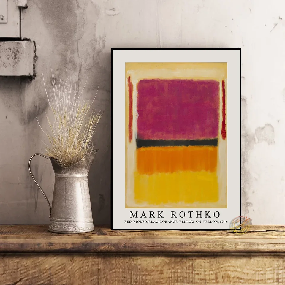 Mark Rothko Abstract Poster Multicolor Murals Canvas Painting Wall Art Print Nordic Modern For Living Room Home Decoration Gift