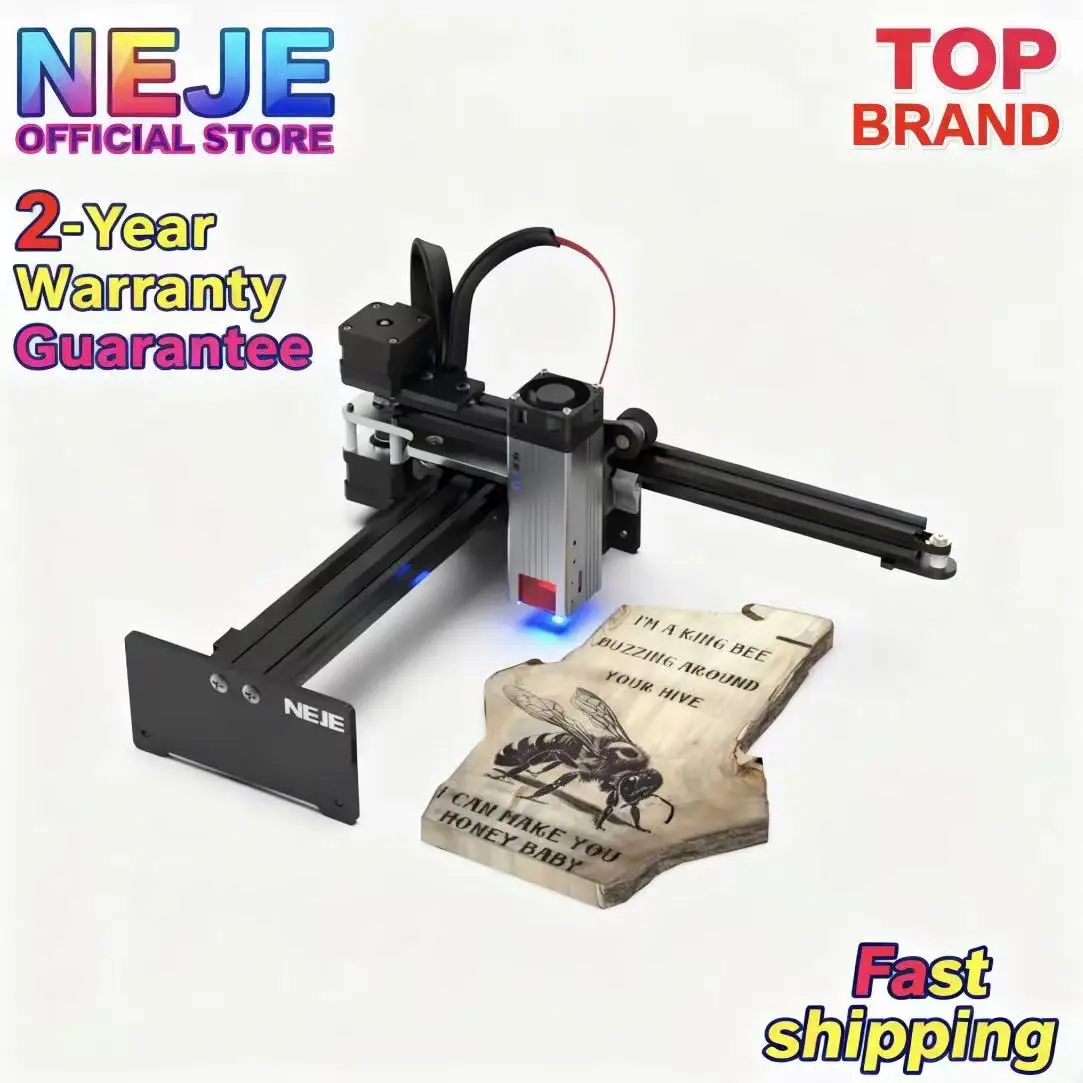 

Обновленный Настольный лазерный принтер NEJE 3 40 Вт, настольный лазерный принтер N30820, выход 5,5 Вт-7,5 Вт, маршрутизатор с ЧПУ, гравировальный станок, лазерный резак, беспроводное приложение