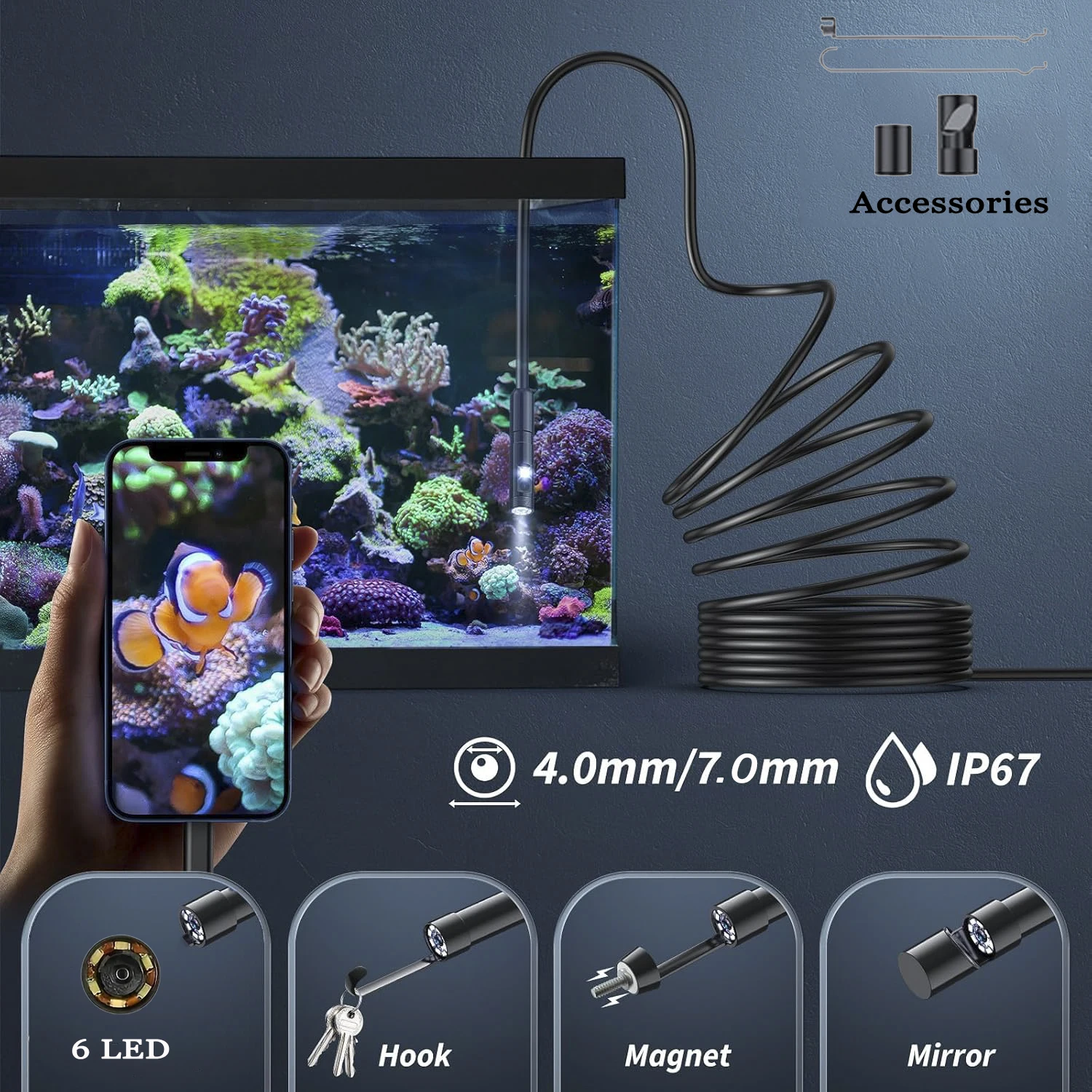 Эндоскопическая камера 1-10 м – обзор и цена Macro Photography Led Lighting