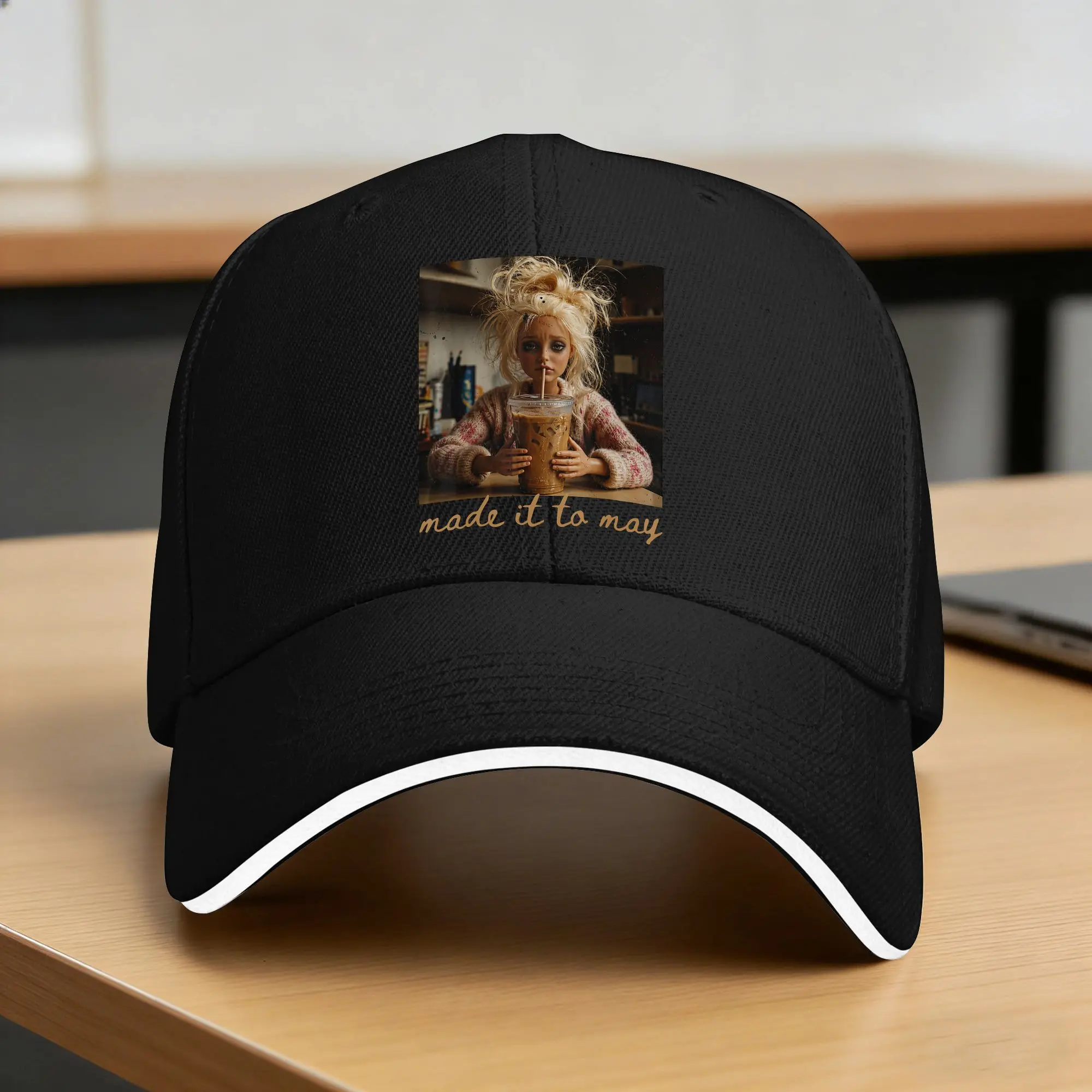 Last Day of School Teacher Meme Made It to May Baseball Cap  Fashion Men Trucker Hat Breathable Outdoor Sports Snapback Cap