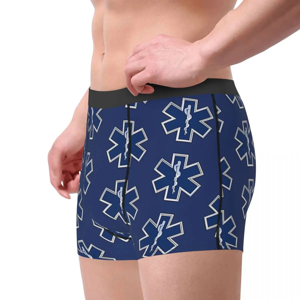 Paramedic Star Of Life Ambulance Ambulances Meme Underpants Cotton Panties Male Underwear Ventilate Shorts Boxer Briefs