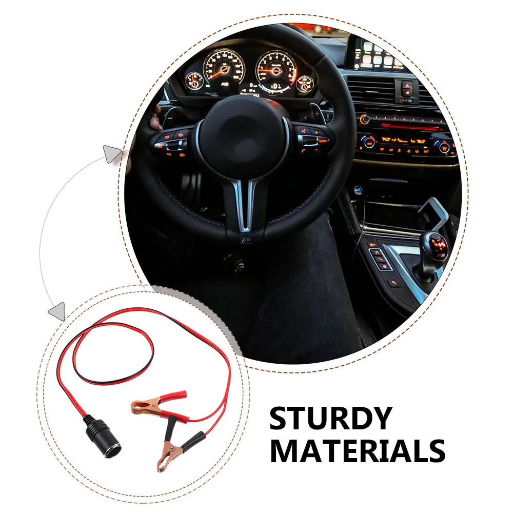 

1 Meter Electric Vehicle Cable Heavy Duty 2.5 Square Jumper Cables Clips Car Emergency Stable Output Current Silicone