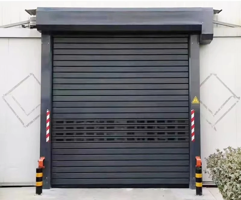 Hot Sale Glass And Aluminum Prices Grill Roller Shutter Transparent Garage High Speed Hard Panel Door