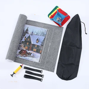 1500-3000 قطعة شعرت حصيرة اللغز مجموعة 3 ألوان متاحة بطانية رمي اللغز مع حقيبة تخزين ملحقات السفر المحمولة DDJ أفضل 8 قطع لغز 30000 بيع - رقم 6